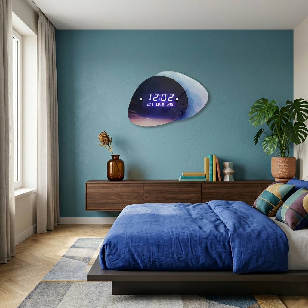 Horloge digitale originale ciel