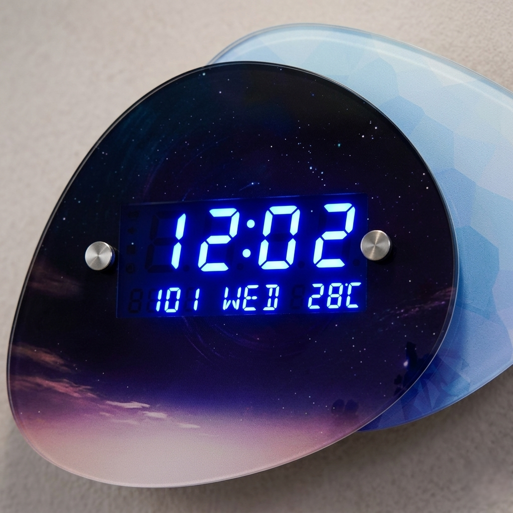 Horloge digitale originale ciel