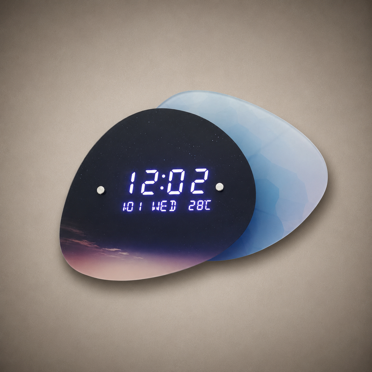 Horloge digitale originale ciel