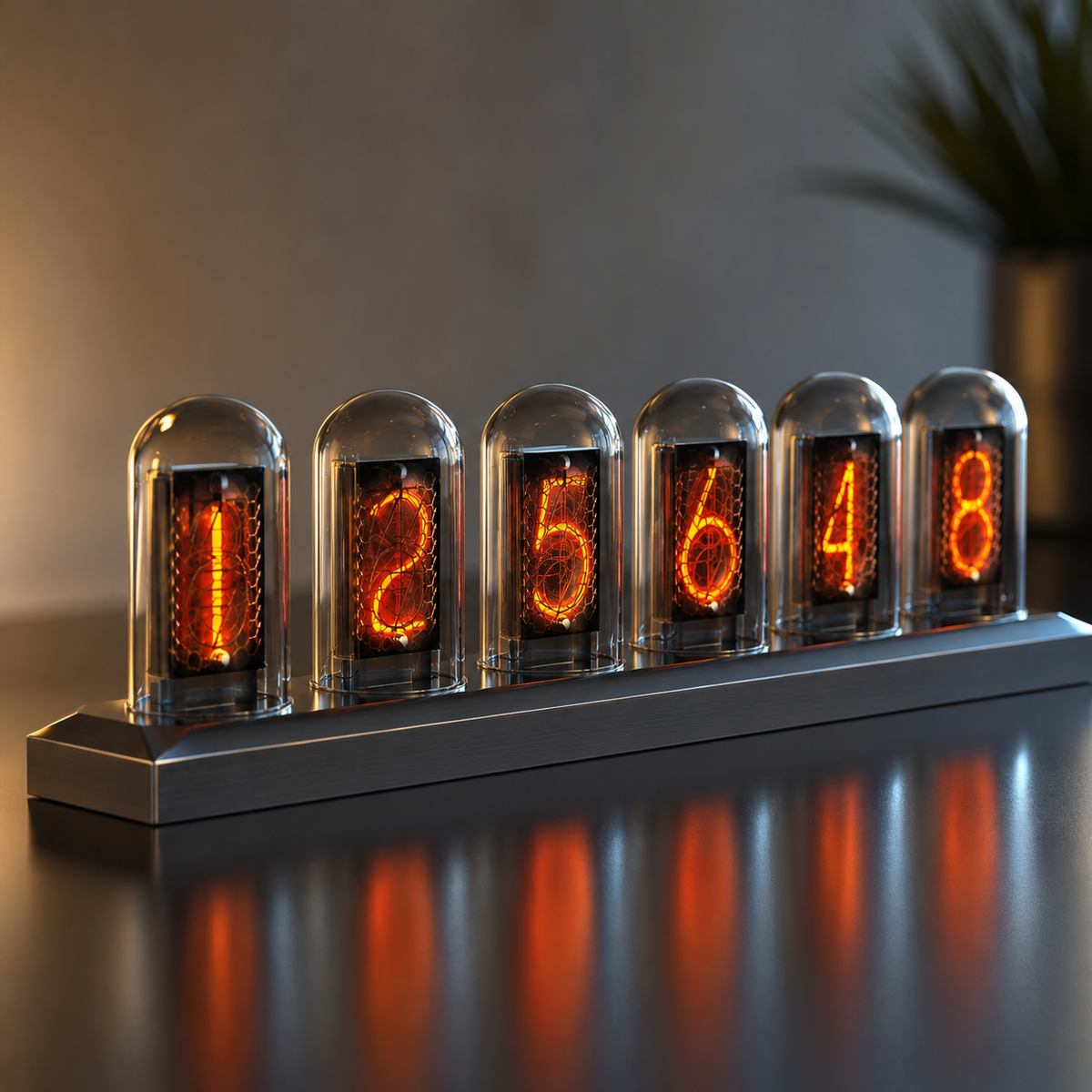 Horloge digitale steampunk