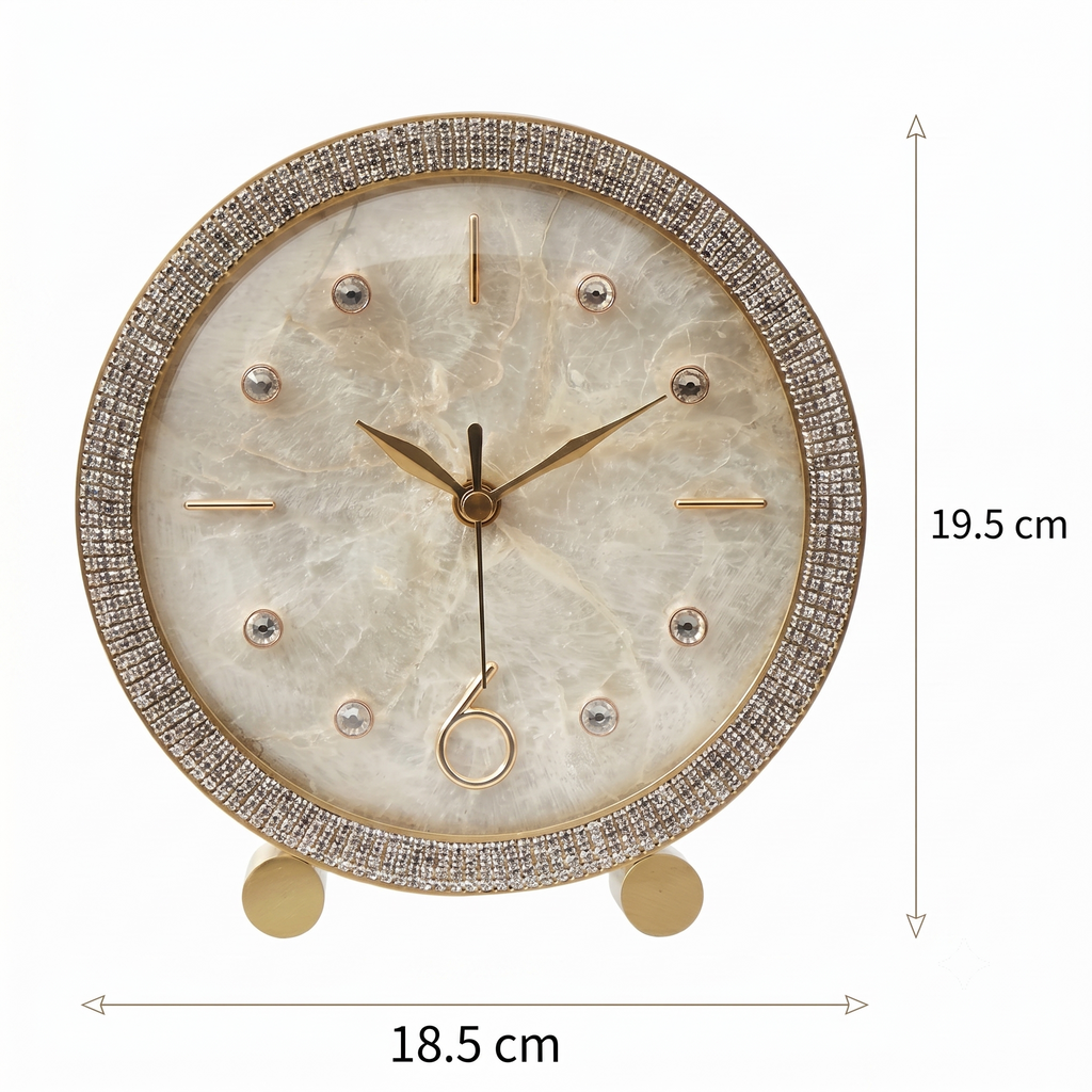 Horloge dorée à poser