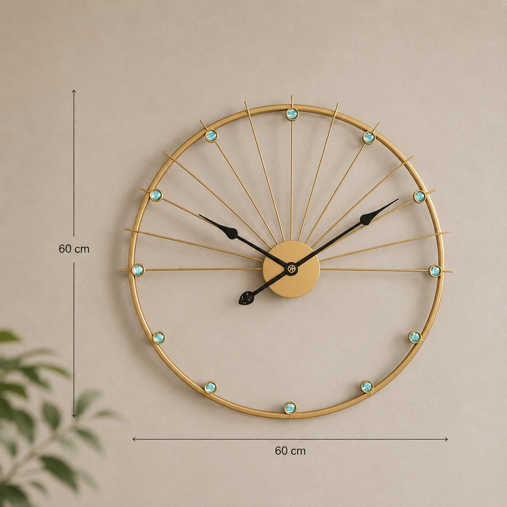 Horloge dorée design