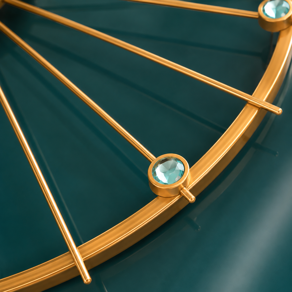 Horloge dorée design