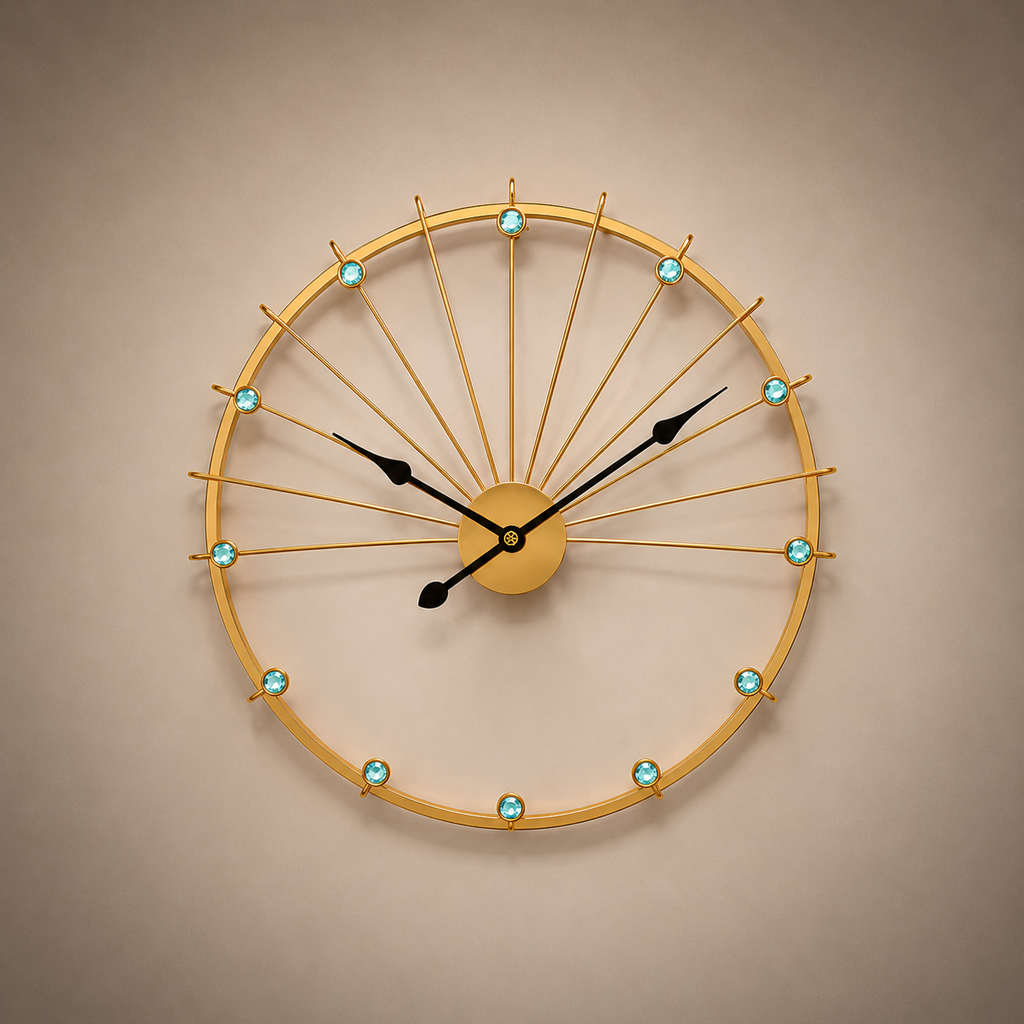 Horloge dorée design