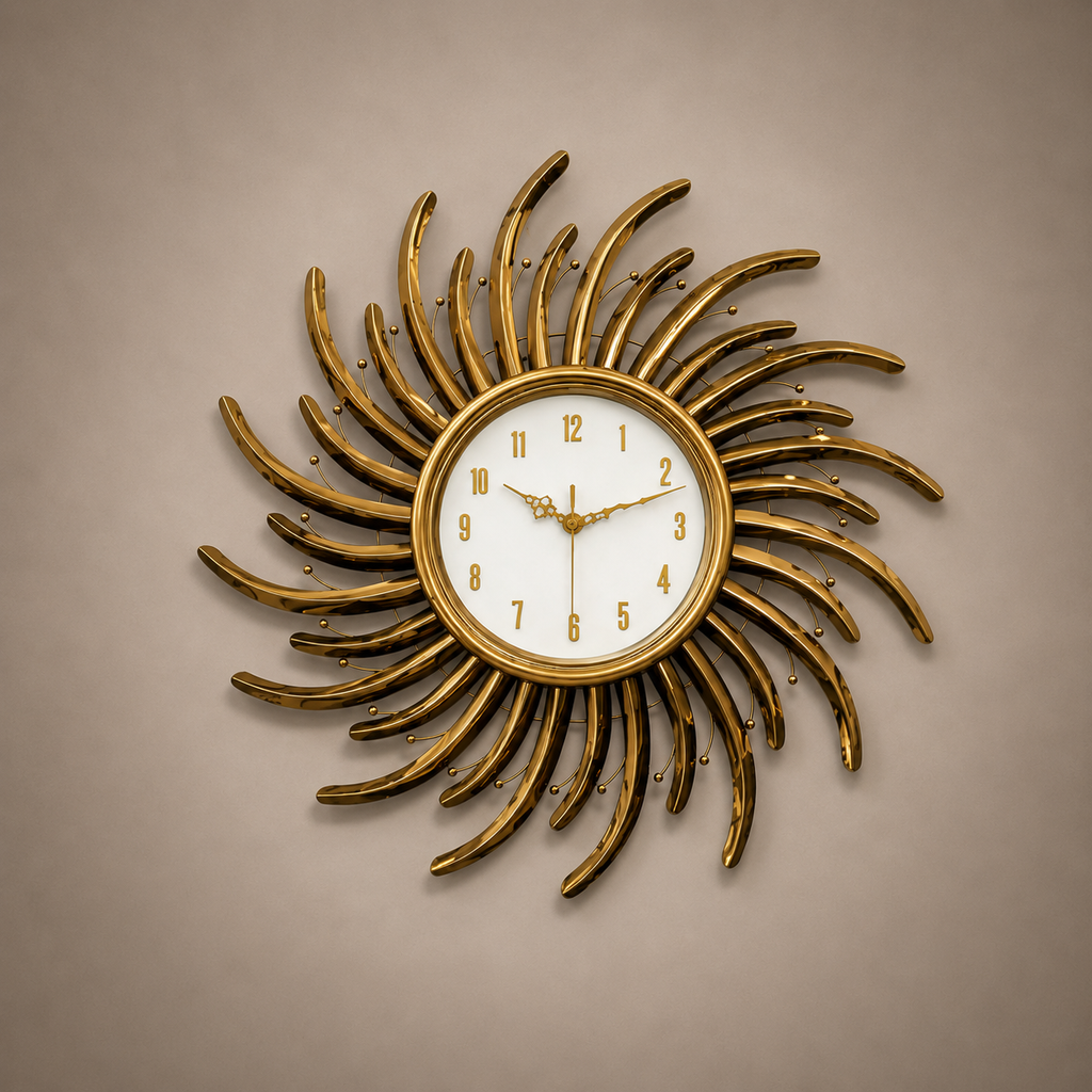 Horloge doré oriental