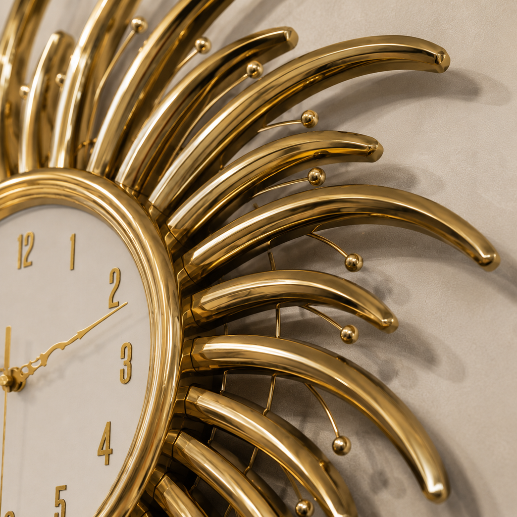 Horloge doré oriental