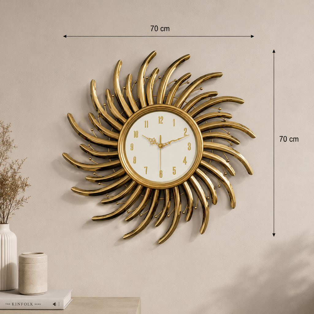 Horloge doré oriental