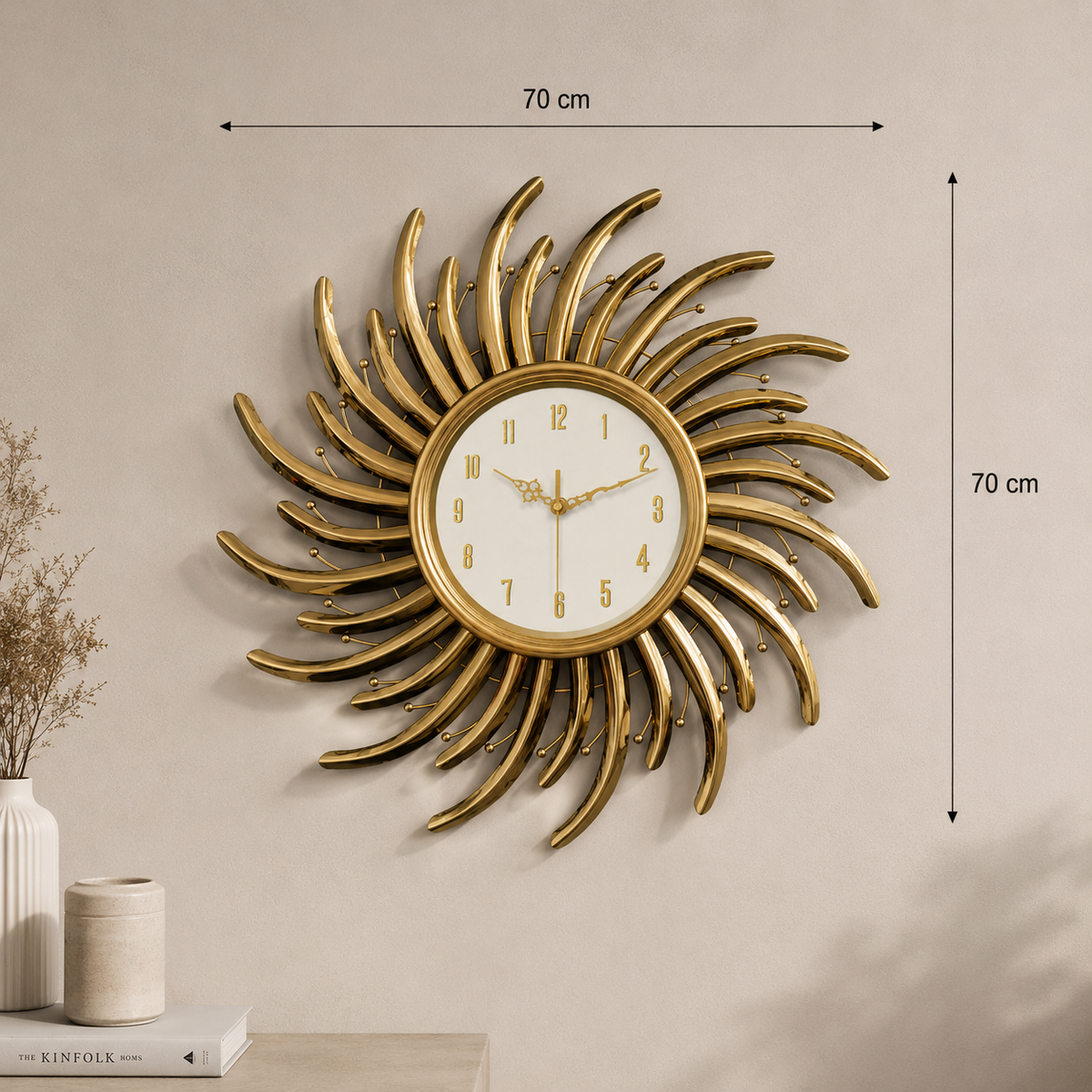 Horloge doré oriental