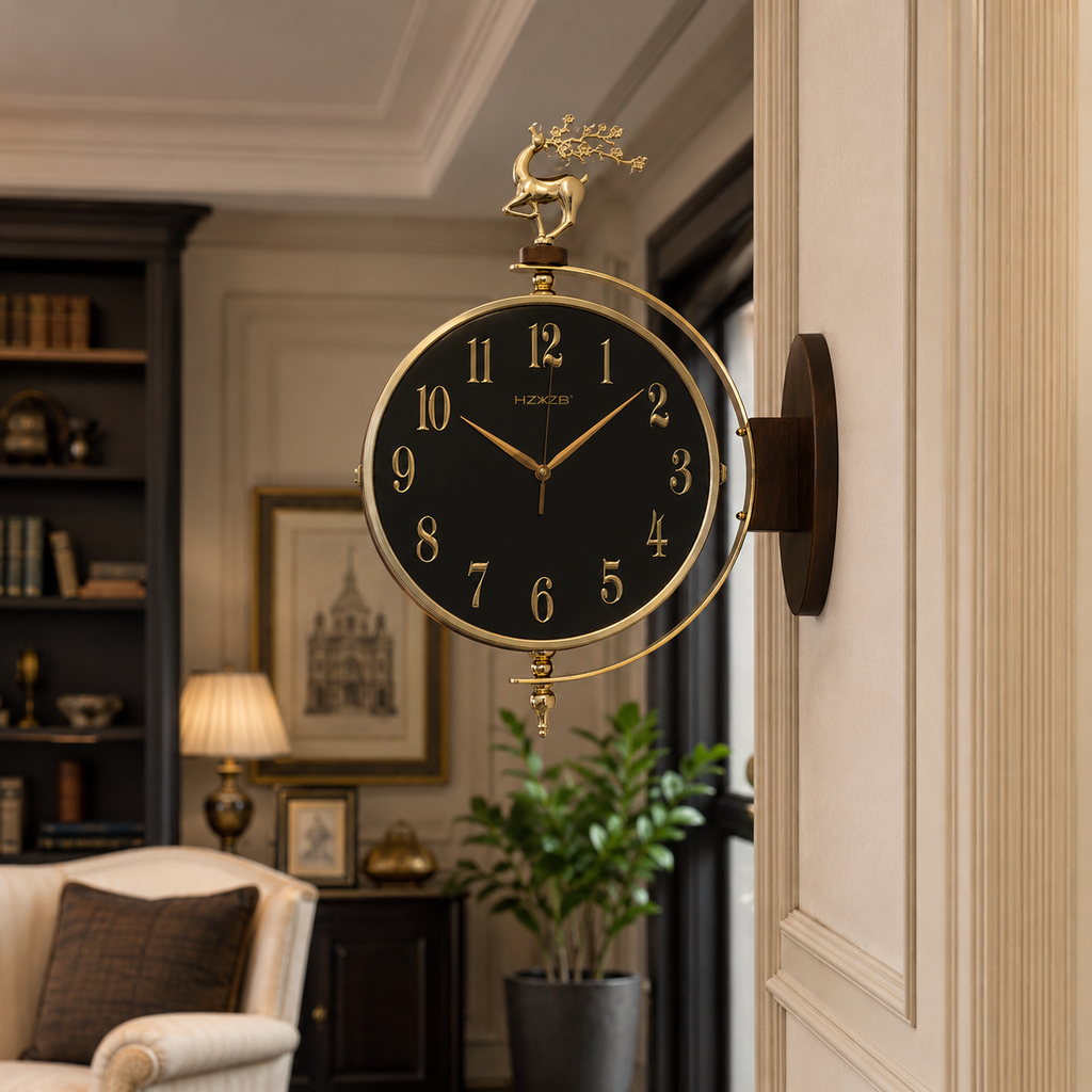 Horloge double face design