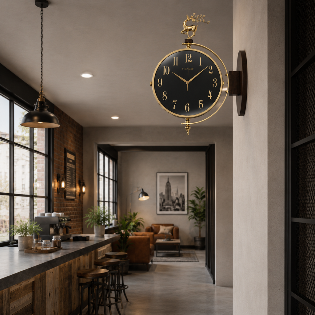 Horloge double face design