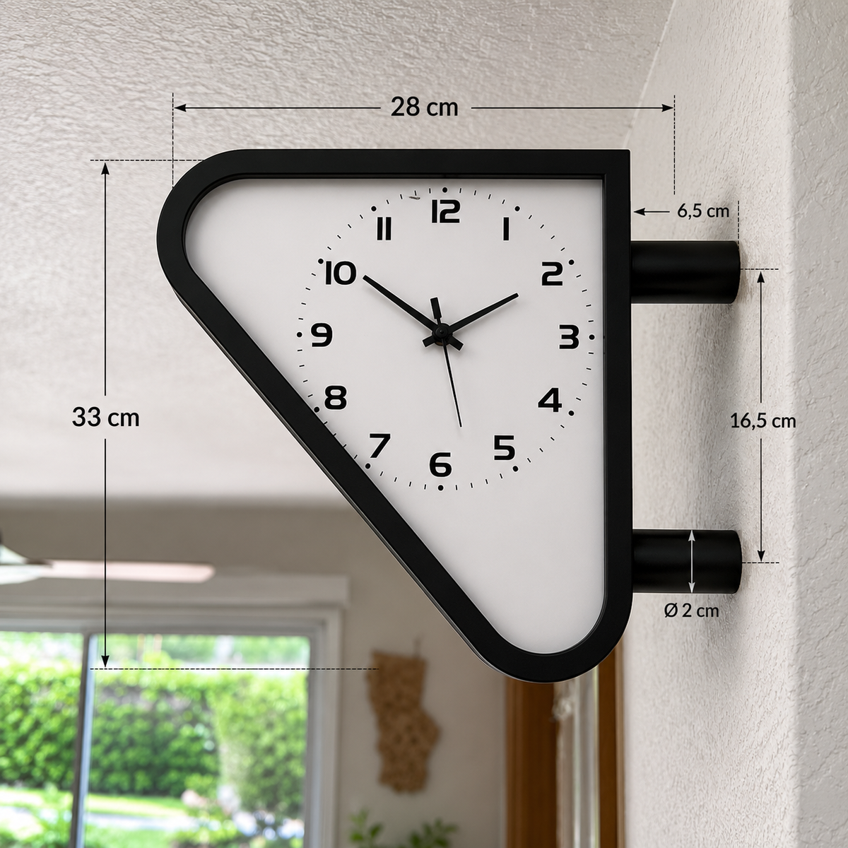 Horloge double face vintage 60's