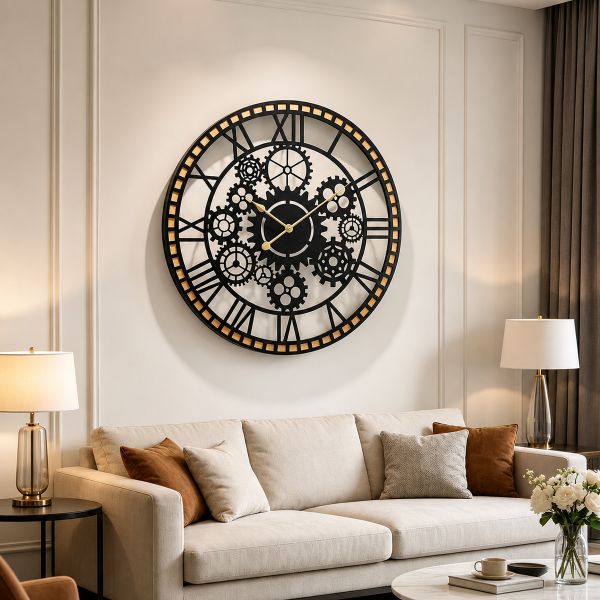 Horloge engrenage design