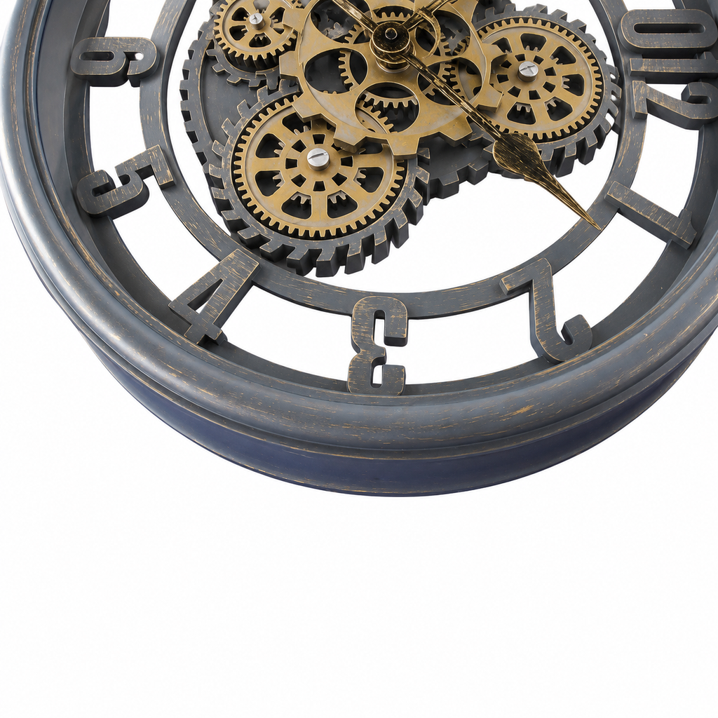 Horloge engrenage industriel