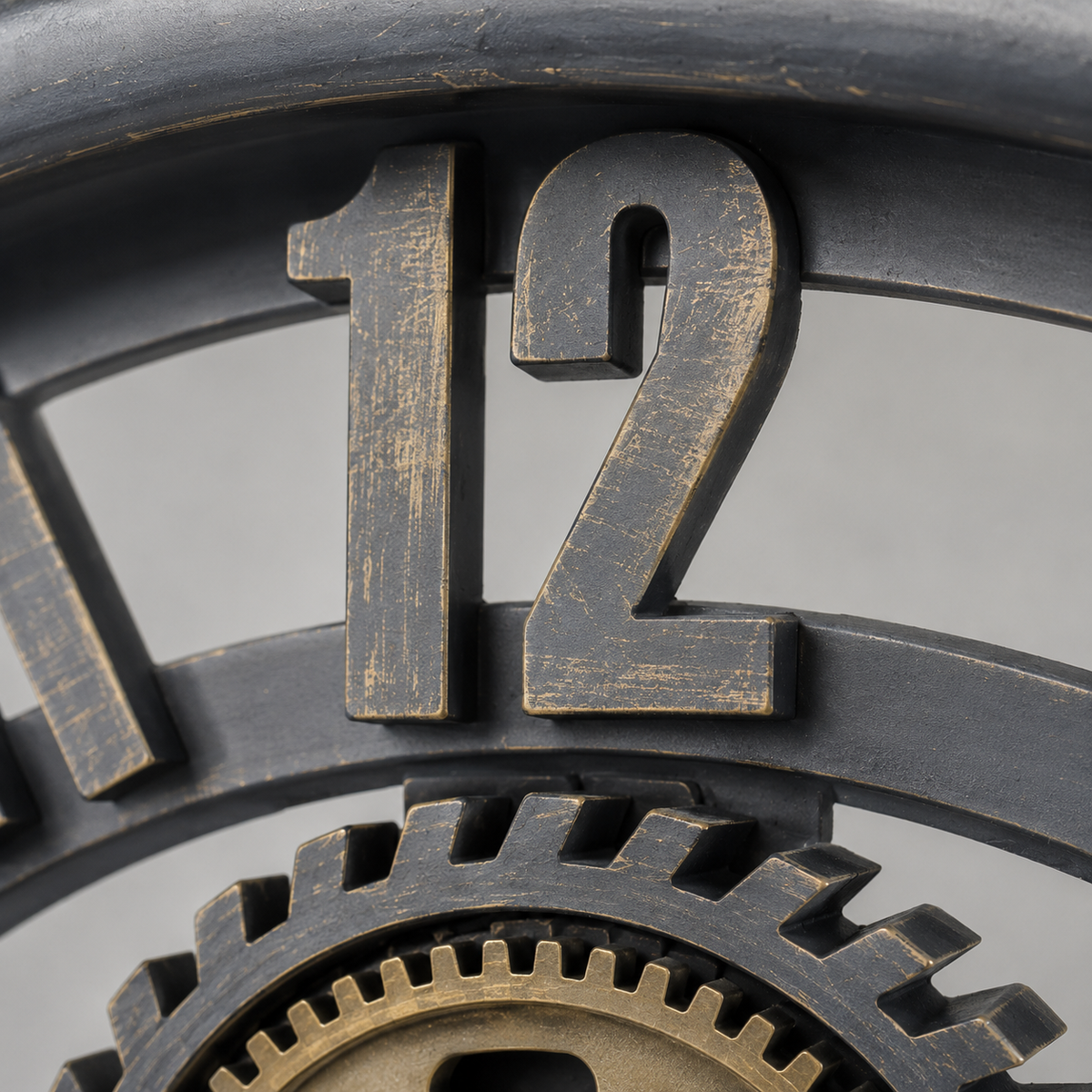 Horloge engrenage industriel