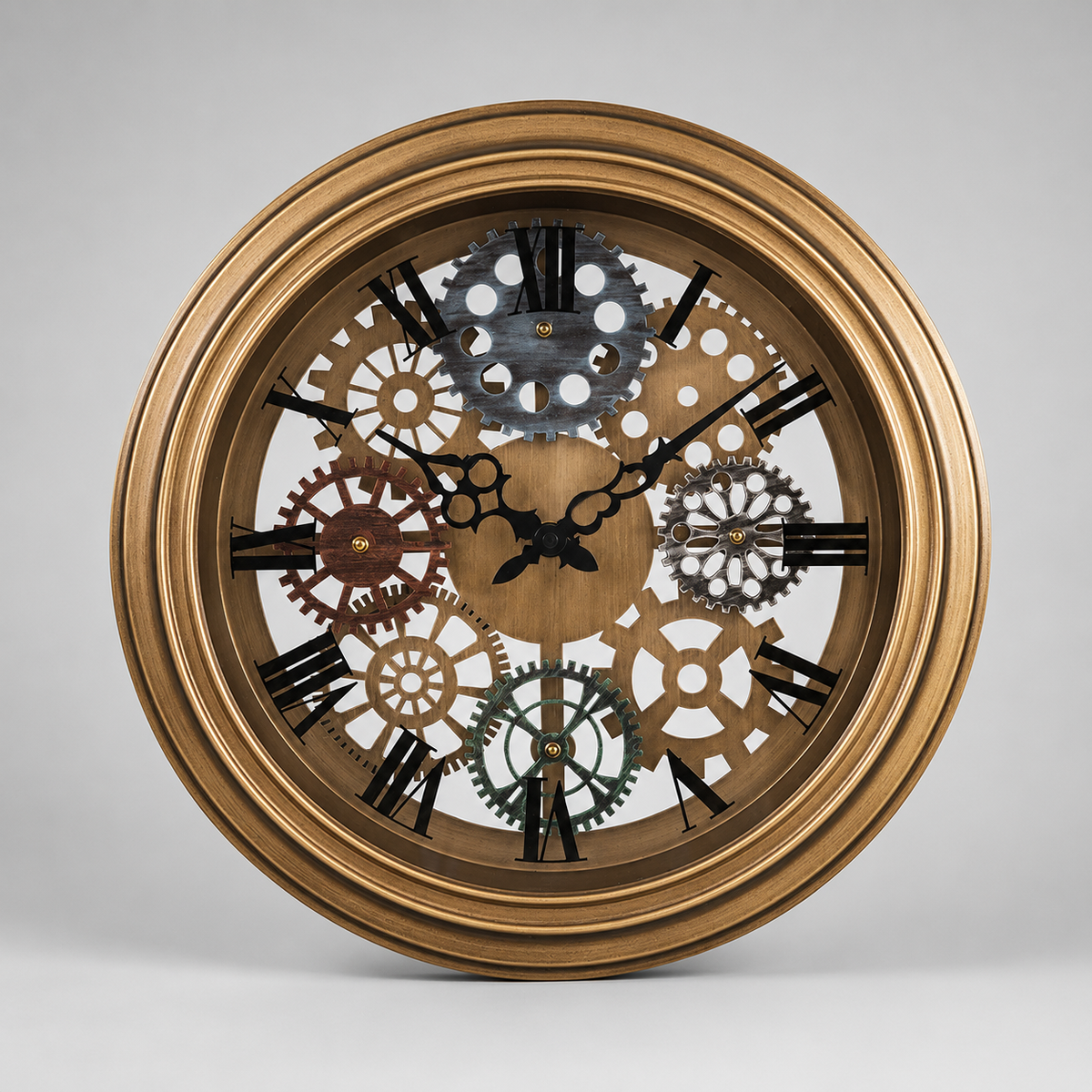 Horloge engrenage métal