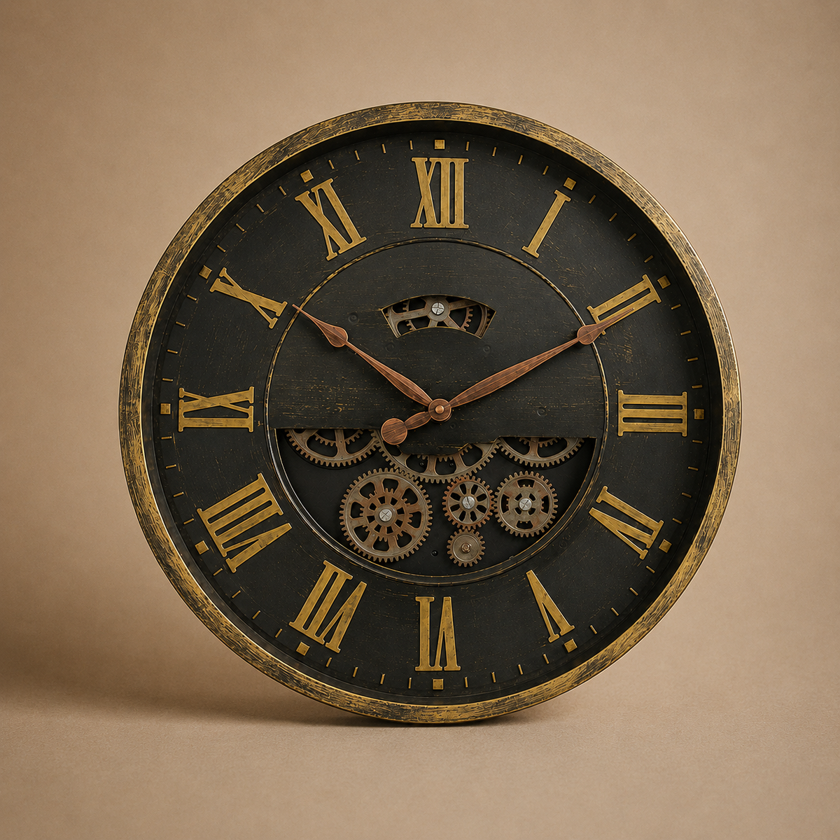 Horloge engrenage murale