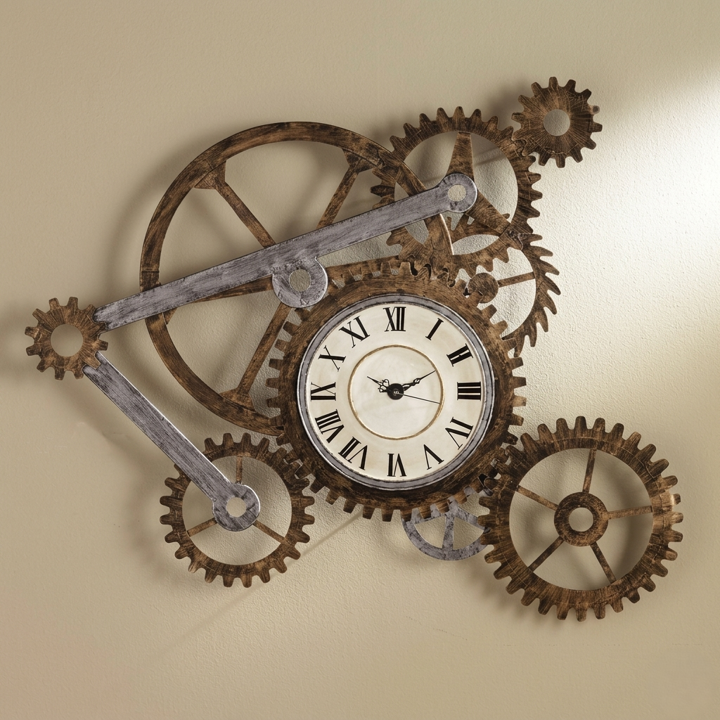Horloge géante steampunk