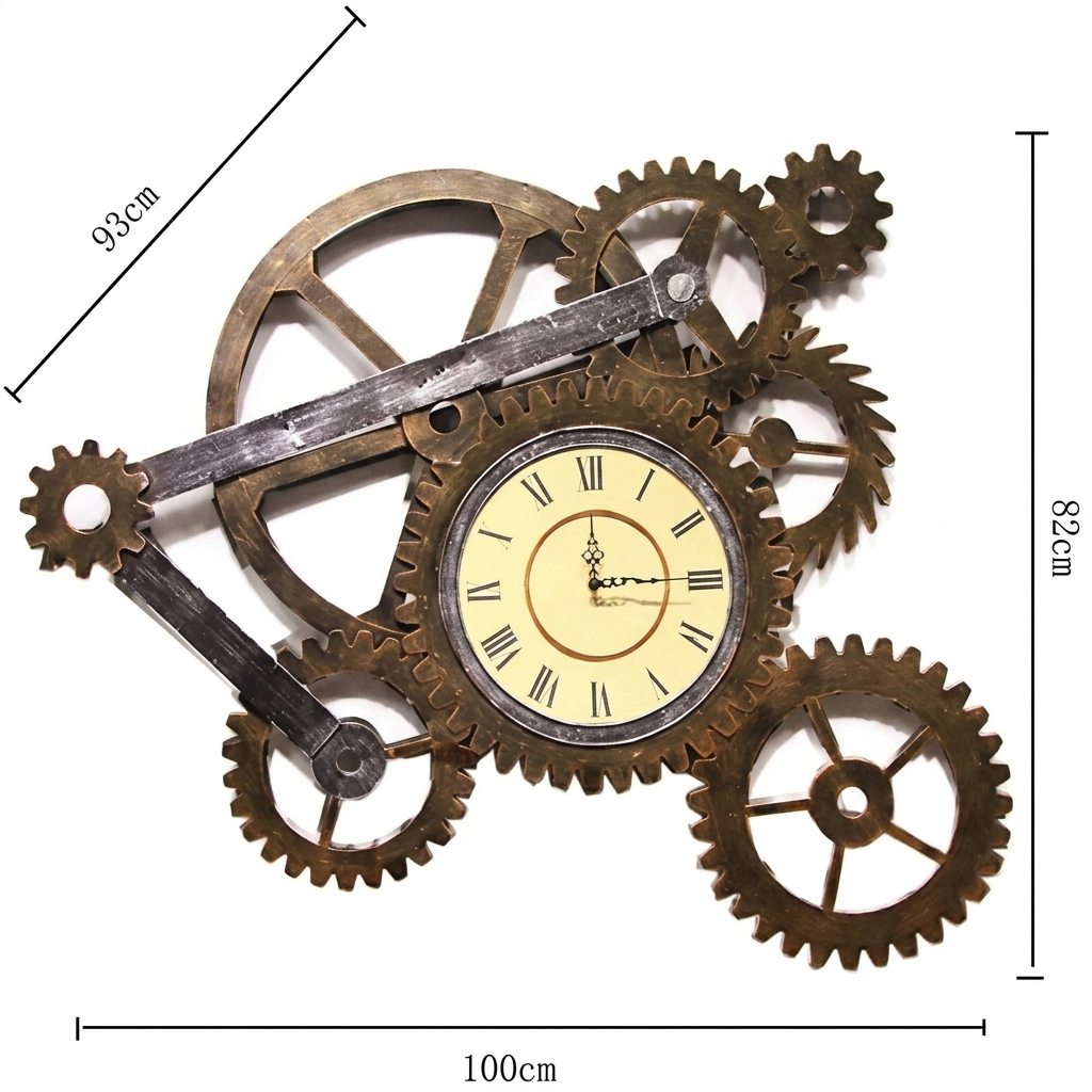 Horloge géante steampunk