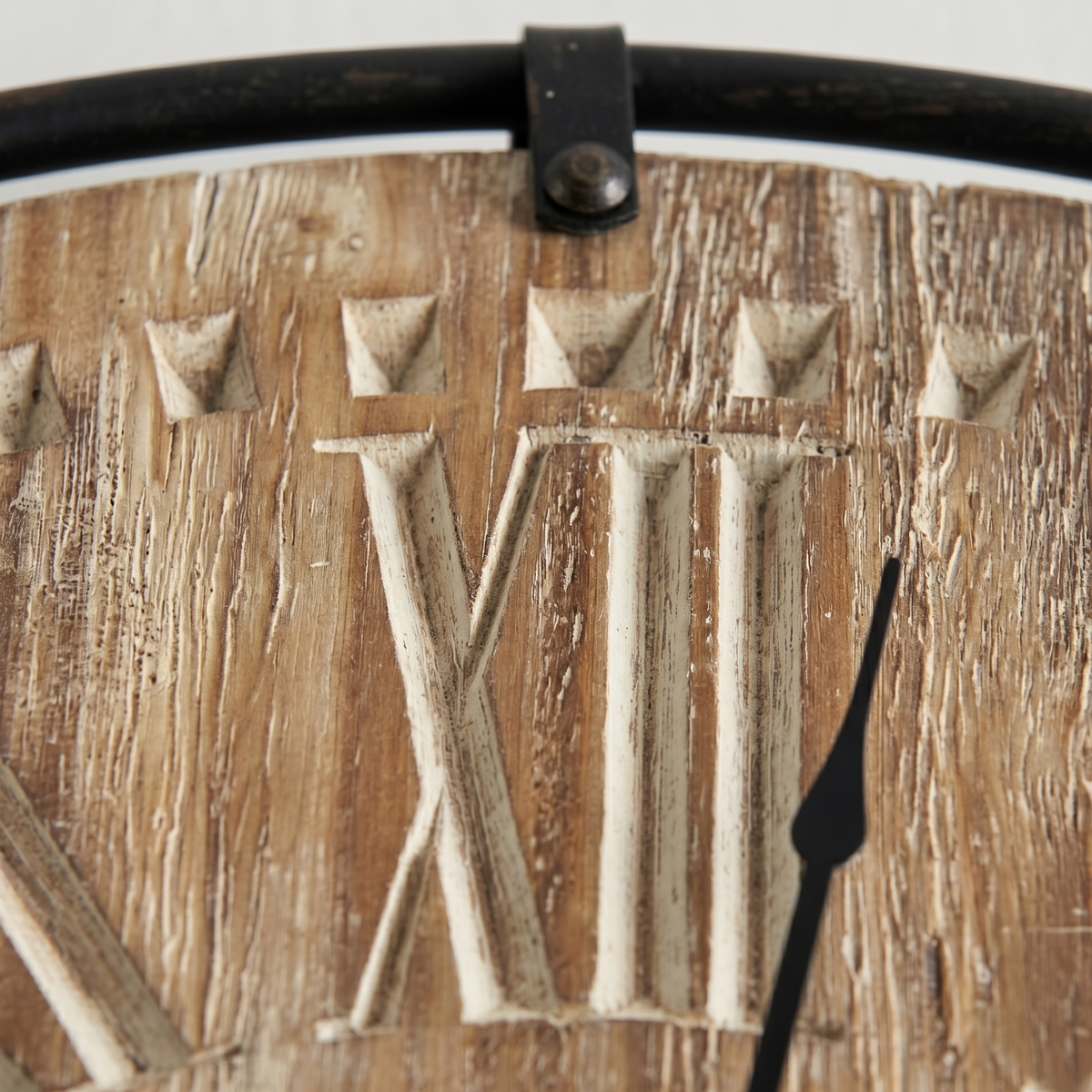 Horloge industrielle bois et métal