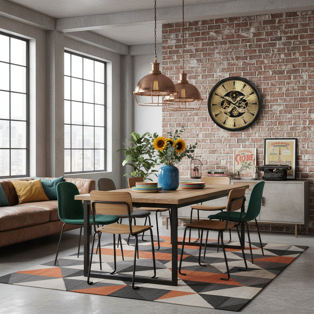 Horloge industrielle originale