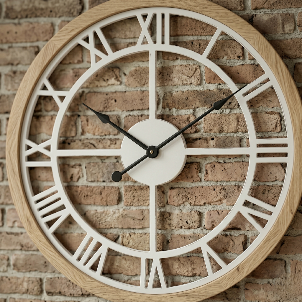 Horloge industrielle scandinave