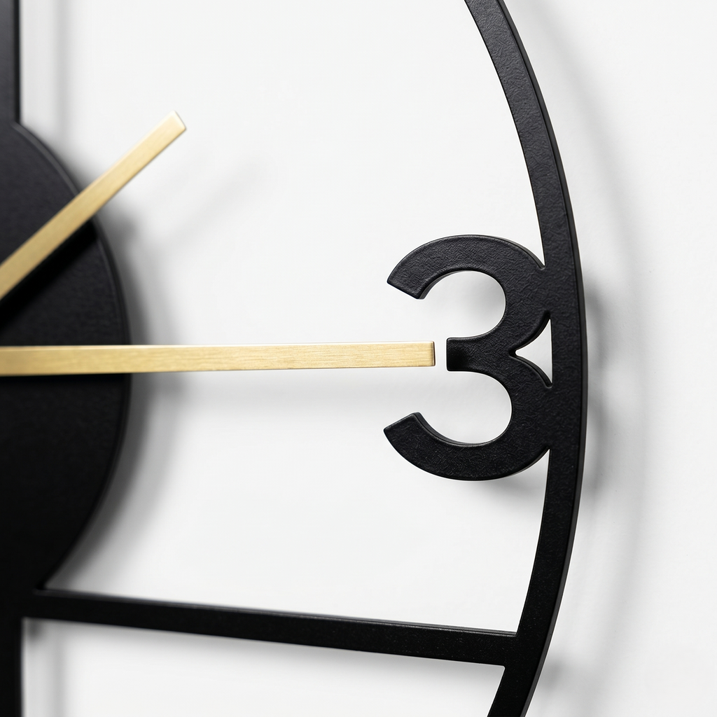 Horloge moderne industrielle silencieuse