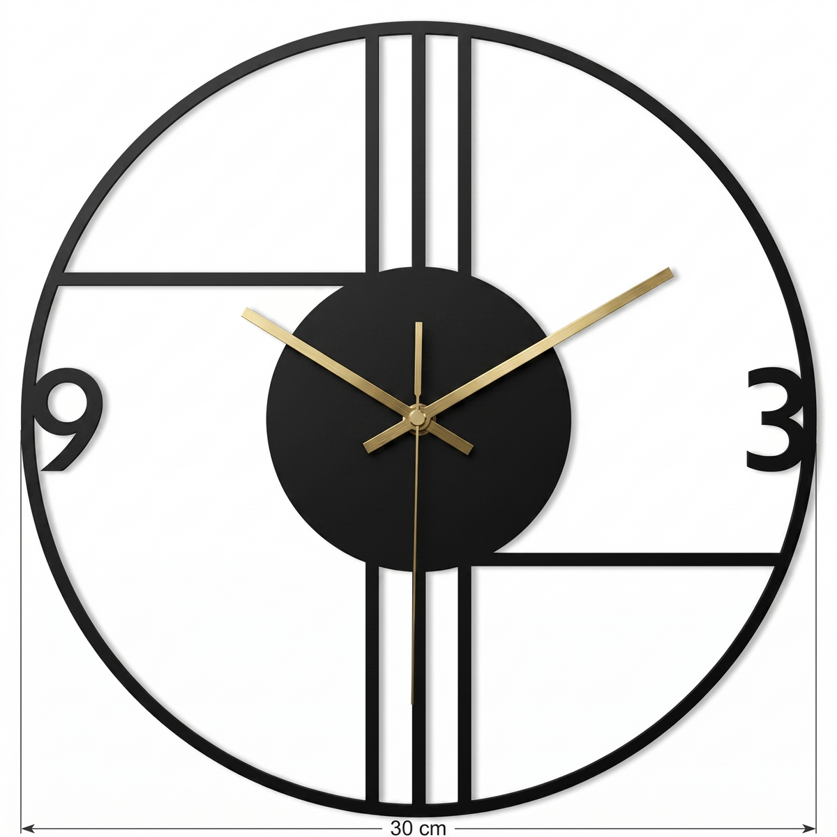 Horloge moderne industrielle silencieuse