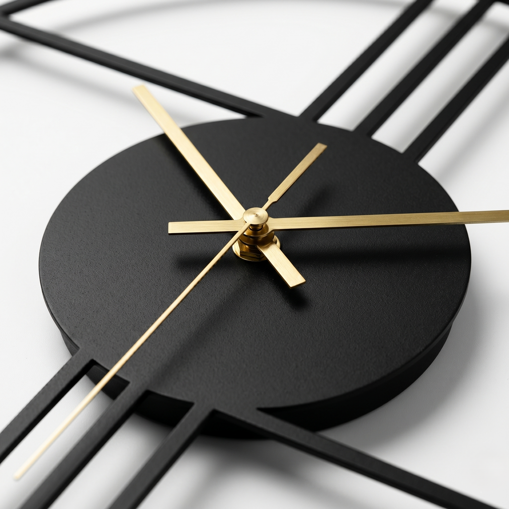 Horloge moderne industrielle silencieuse