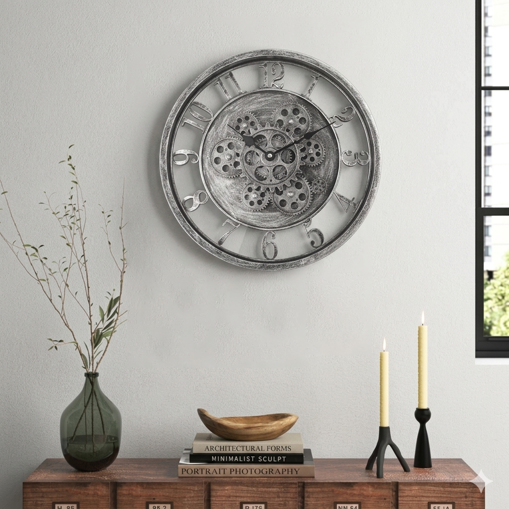 Horloge industrielle vintage