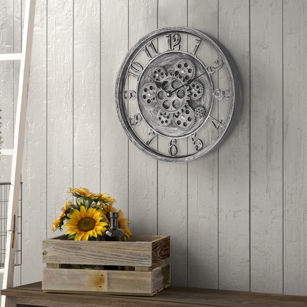 Horloge industrielle vintage