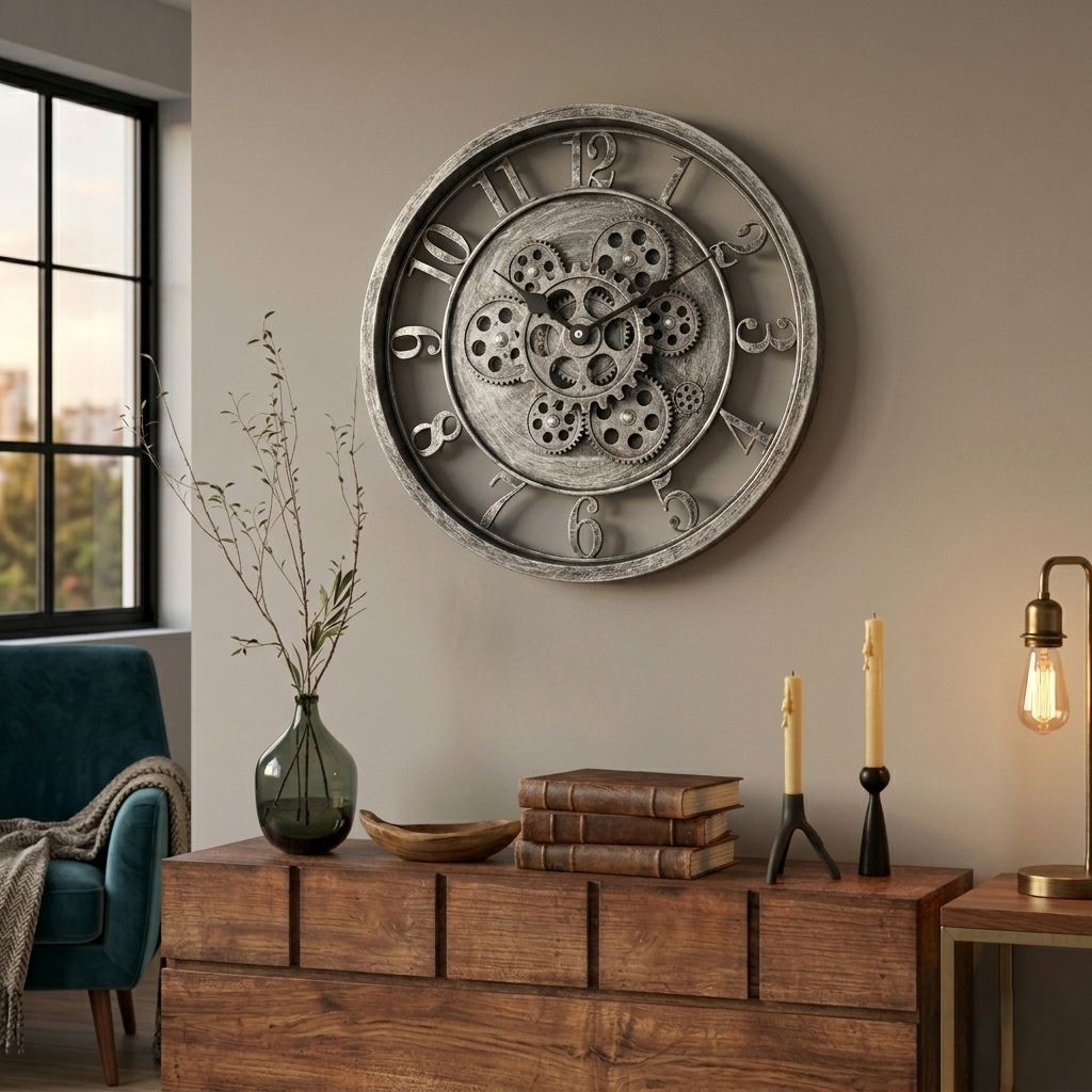 Horloge industrielle vintage