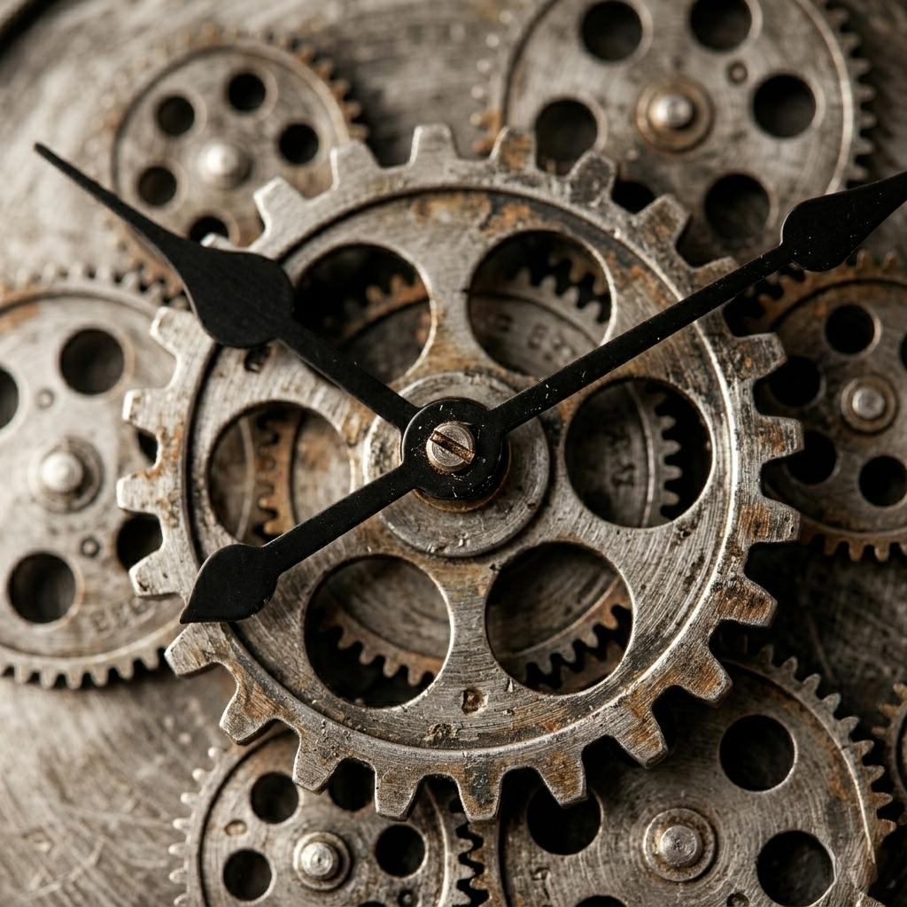 Horloge industrielle vintage