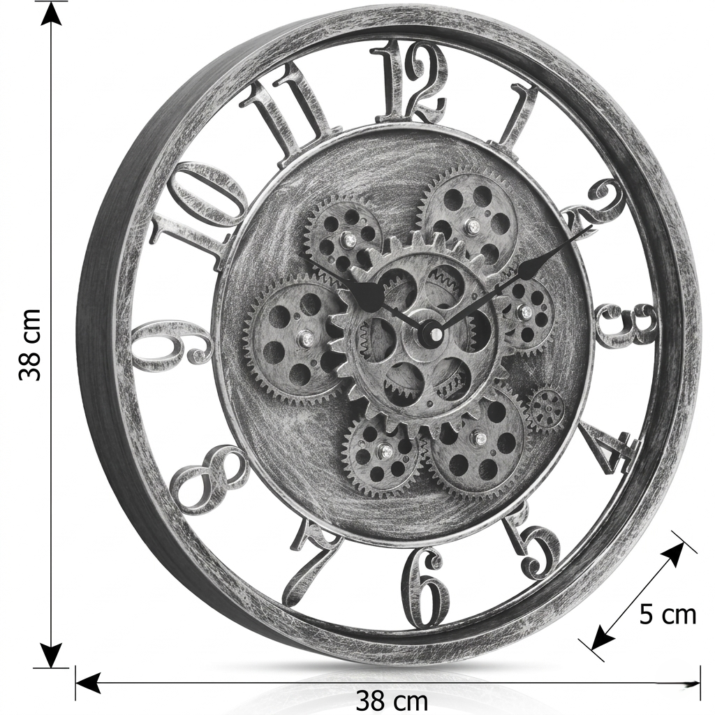 Horloge industrielle vintage