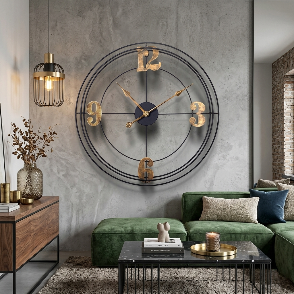 Horloge industrielle xxl