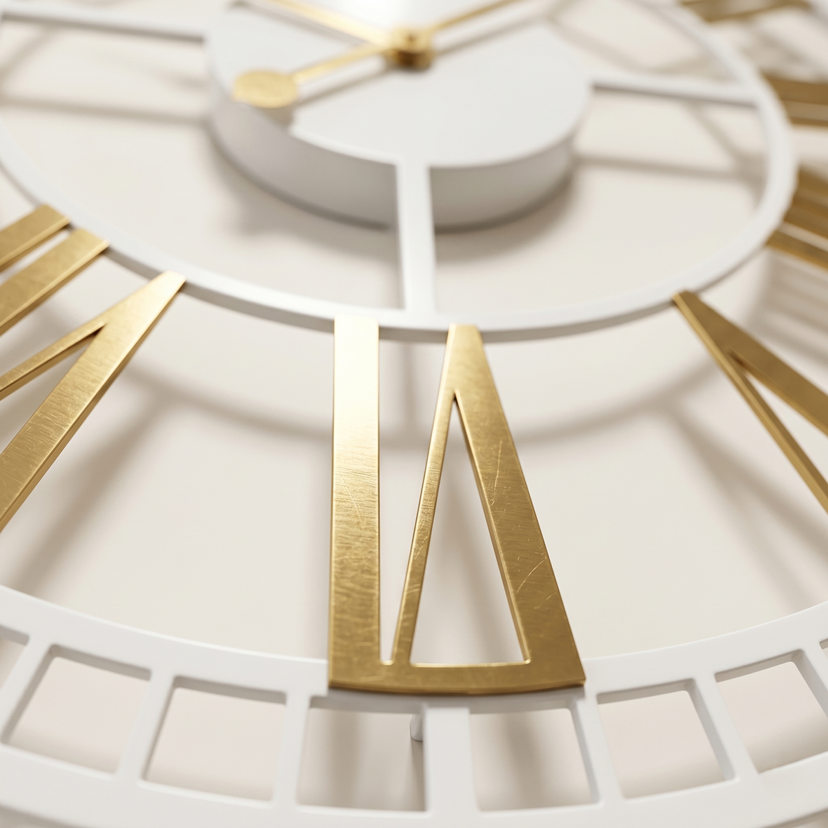 Horloge métal chiffre romain