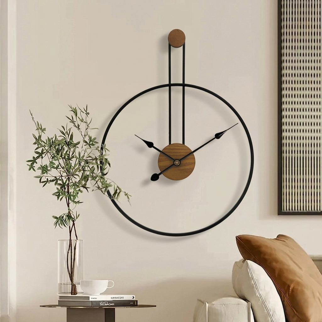 Horloge minimaliste géante