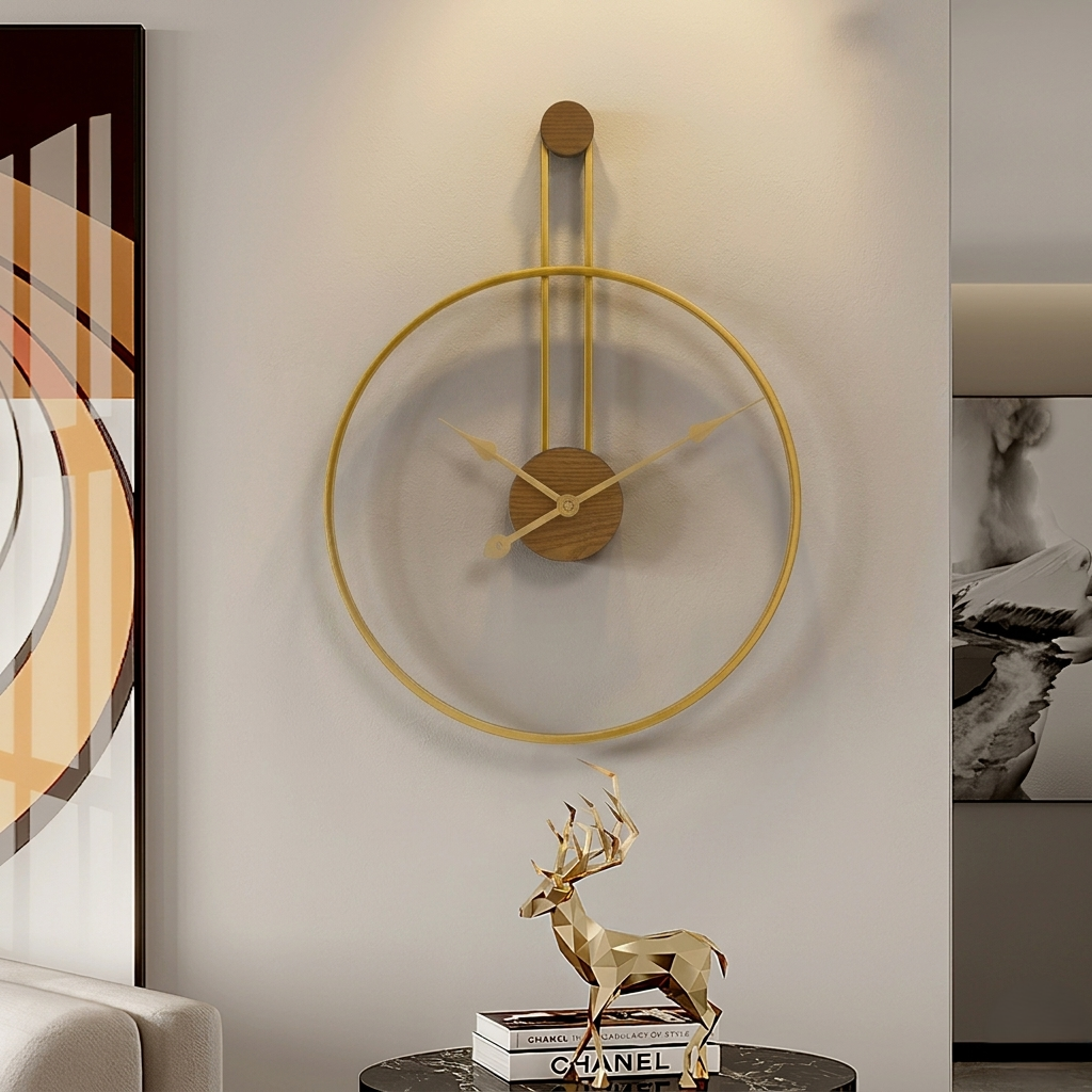Horloge minimaliste géante