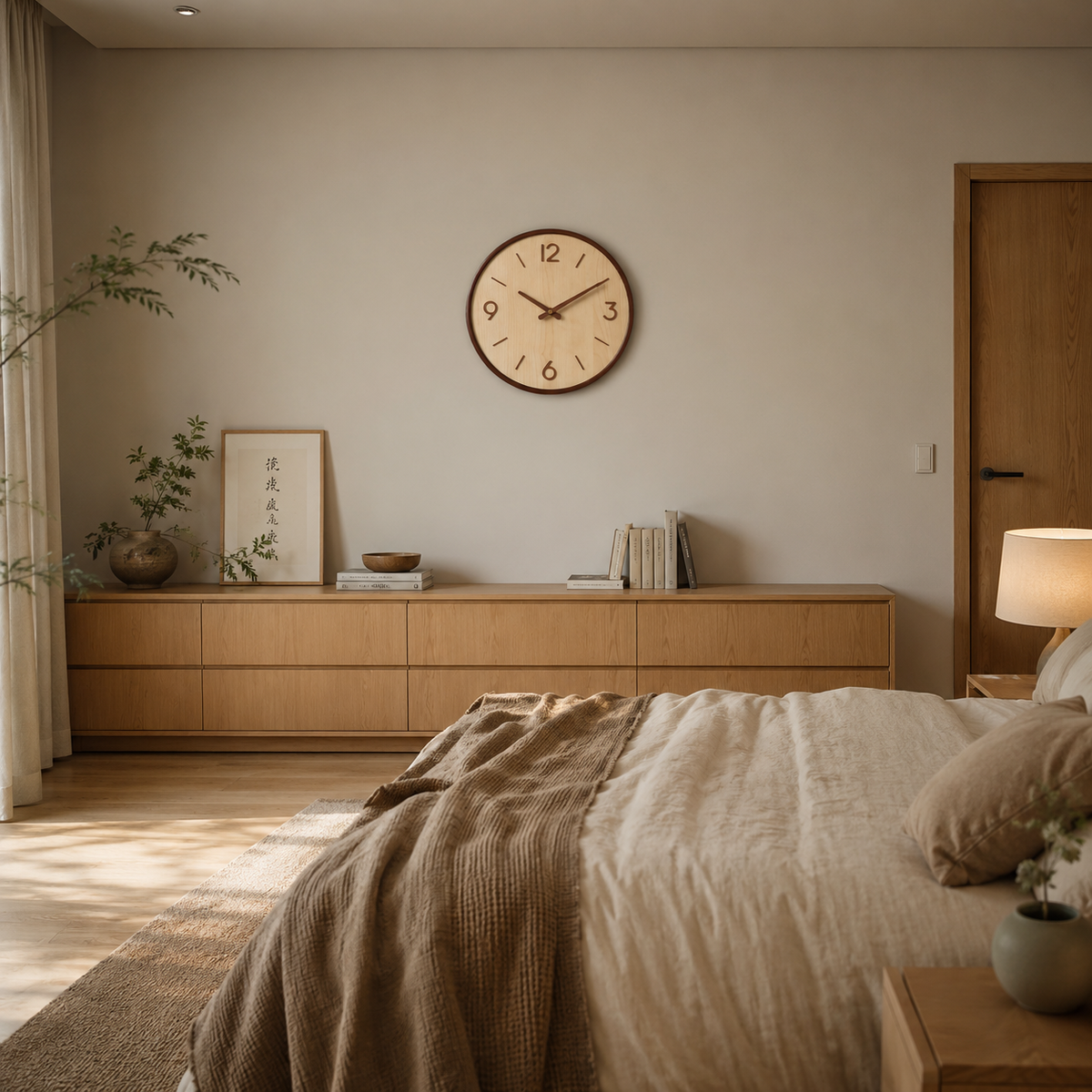 Horloge minimaliste japonais