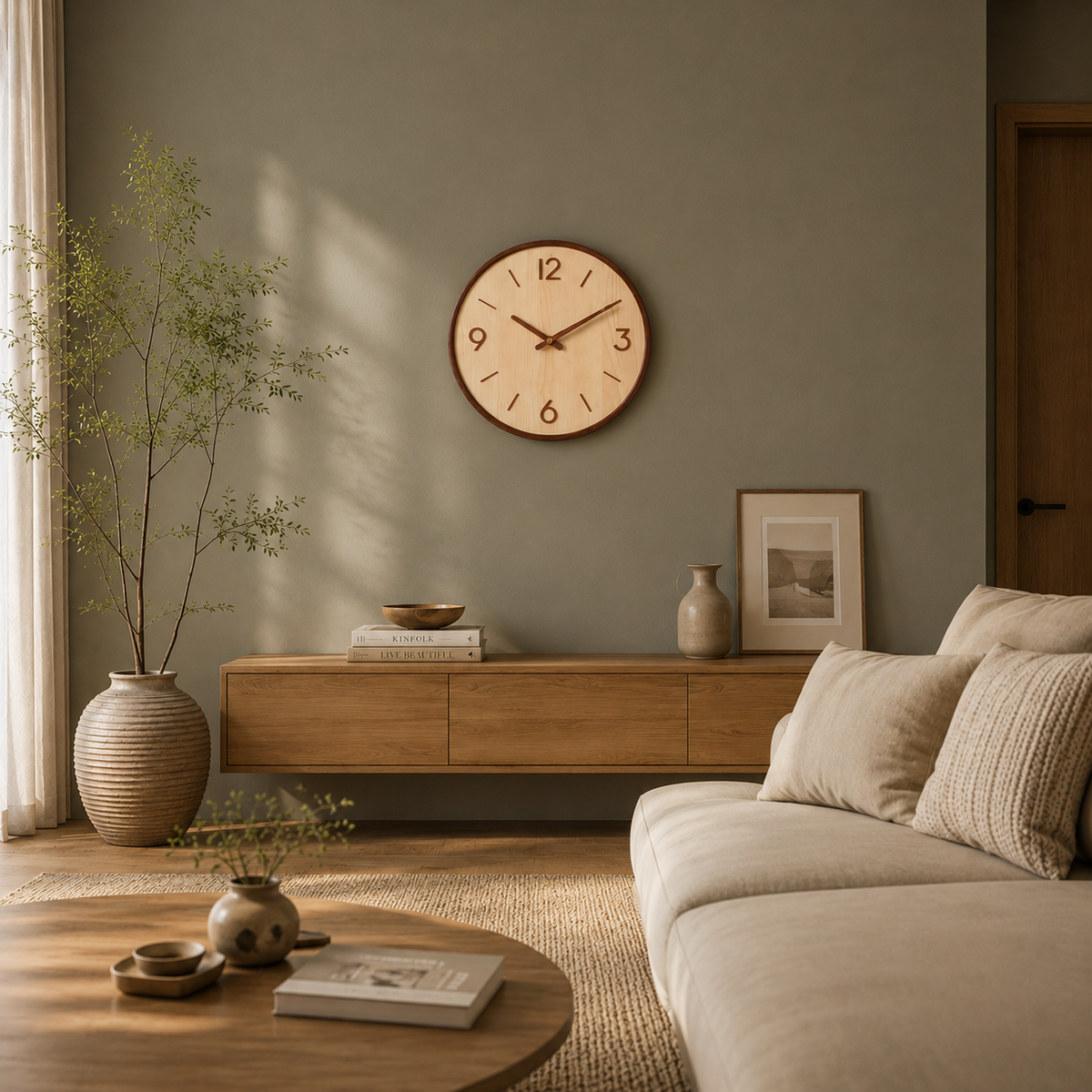 Horloge minimaliste japonais