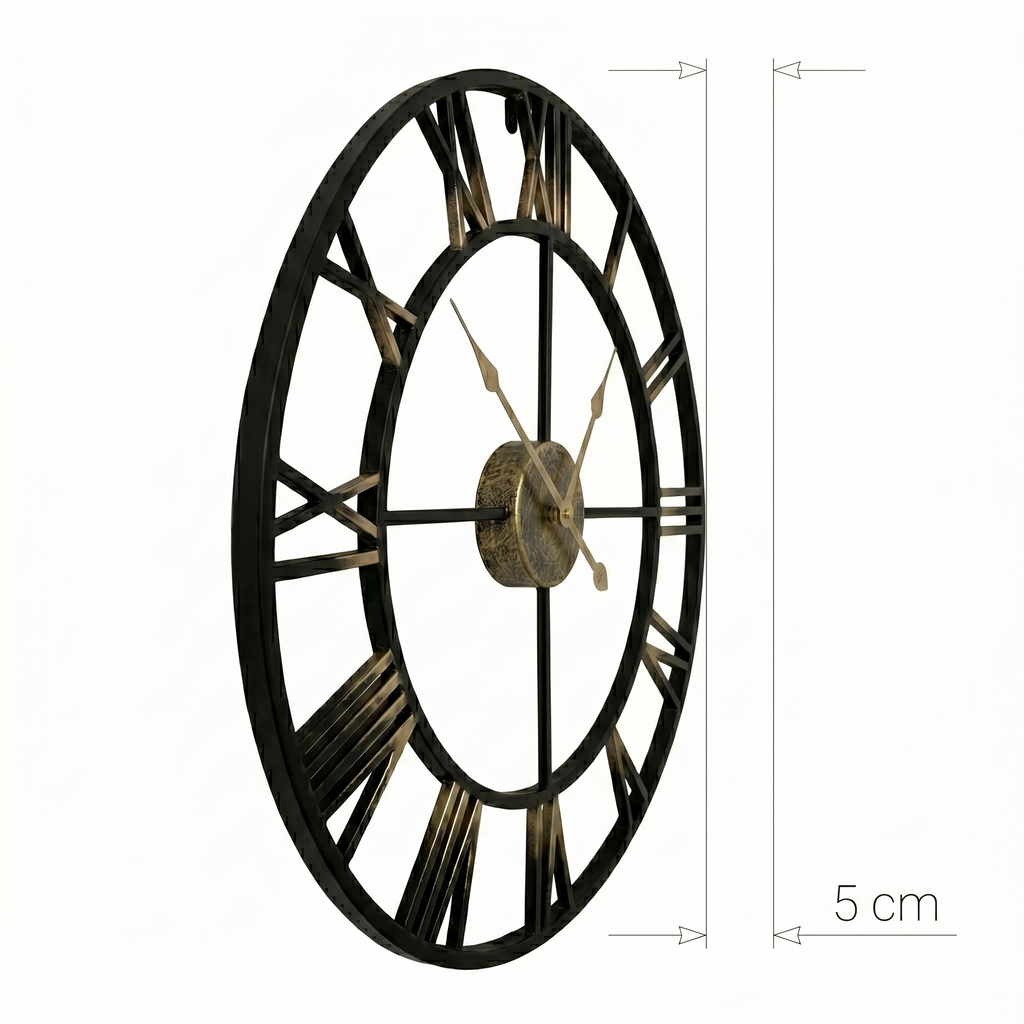Horloge moderne en métal