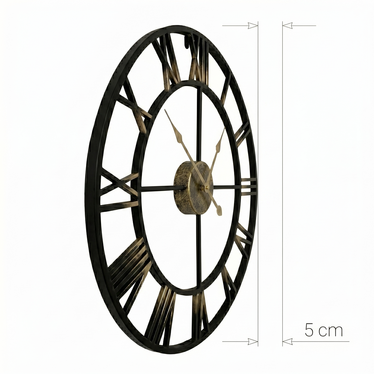 Horloge moderne en métal