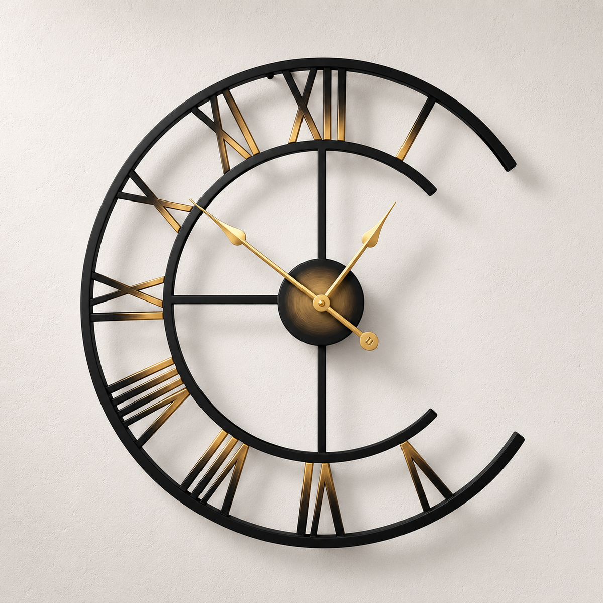 Horloge moderne en métal