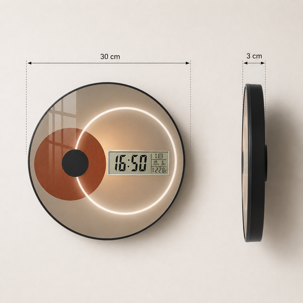 Horloge moderne numérique