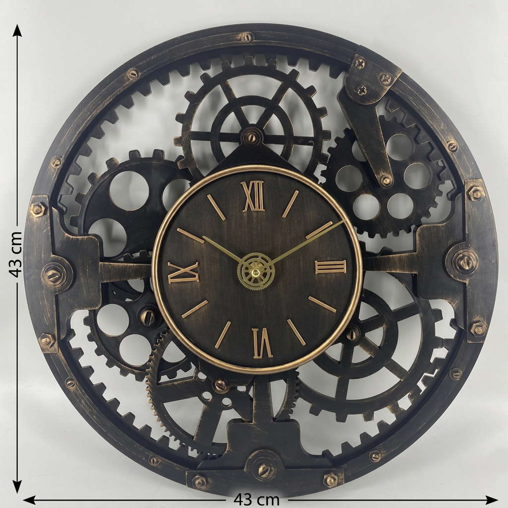 Horloge mosaïque steampunk