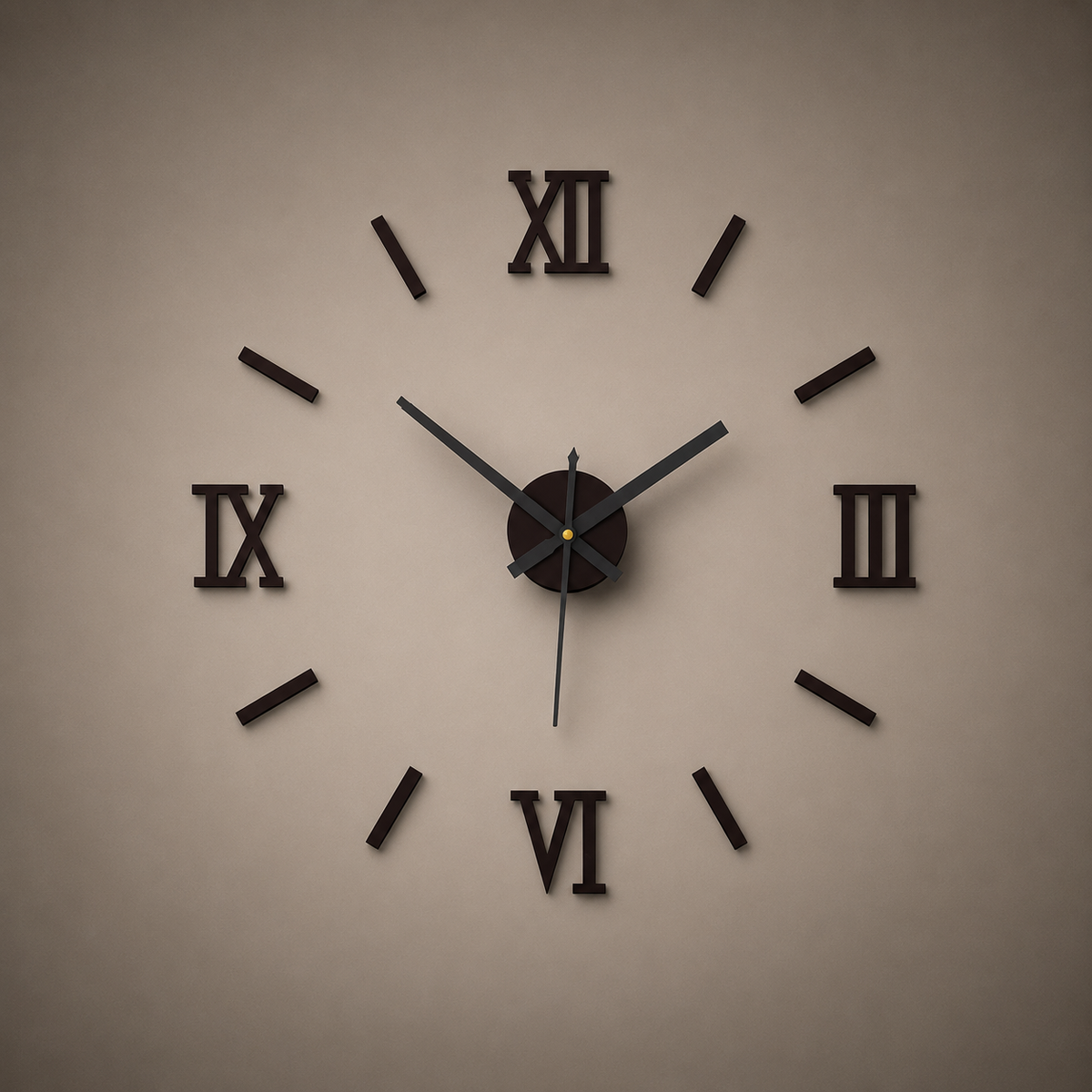 Horloge murale 3d chiffre romain