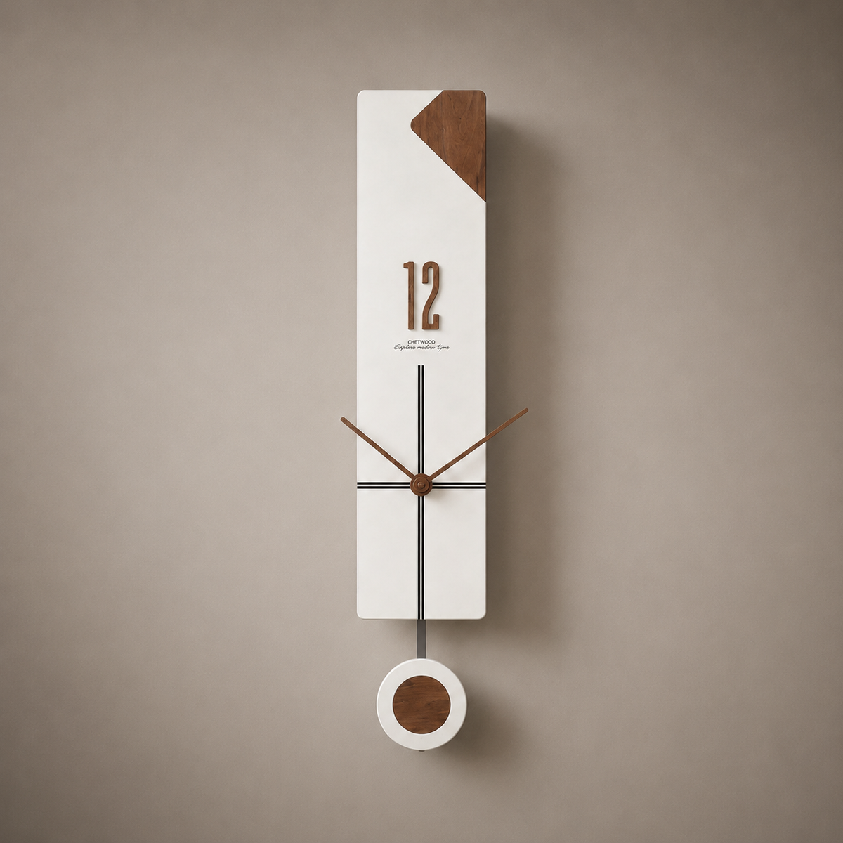Horloge murale balancier design