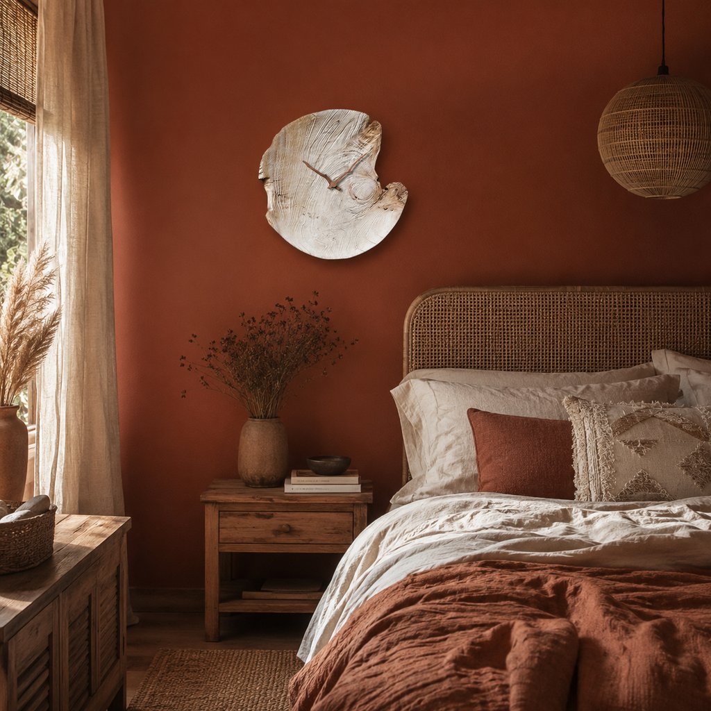 Horloge murale blanche design