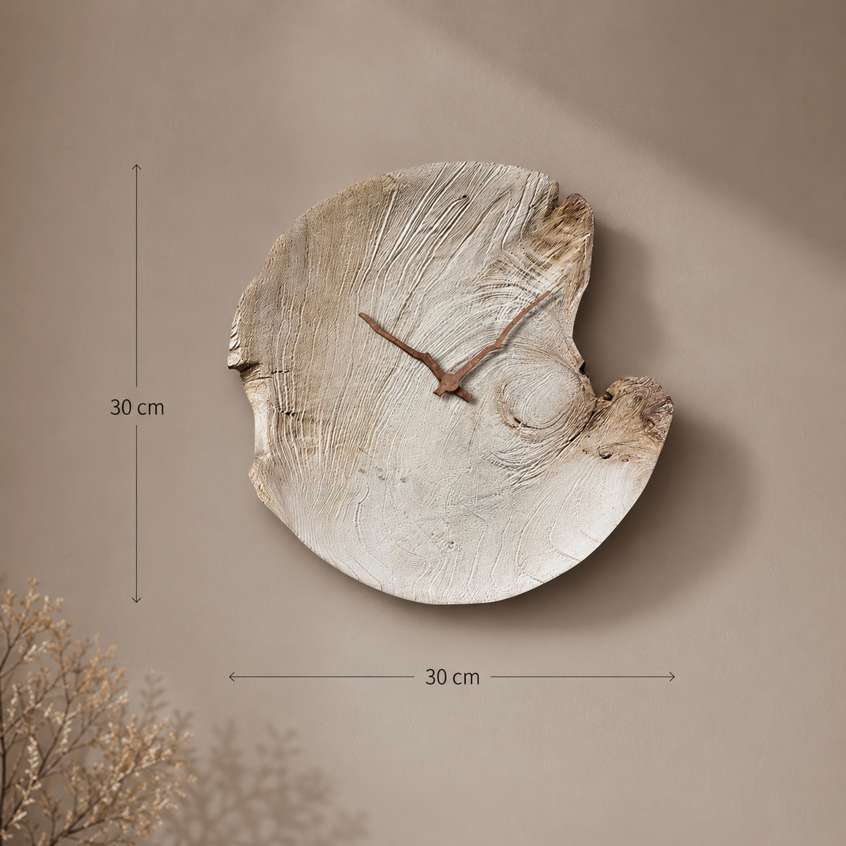 Horloge murale blanche design