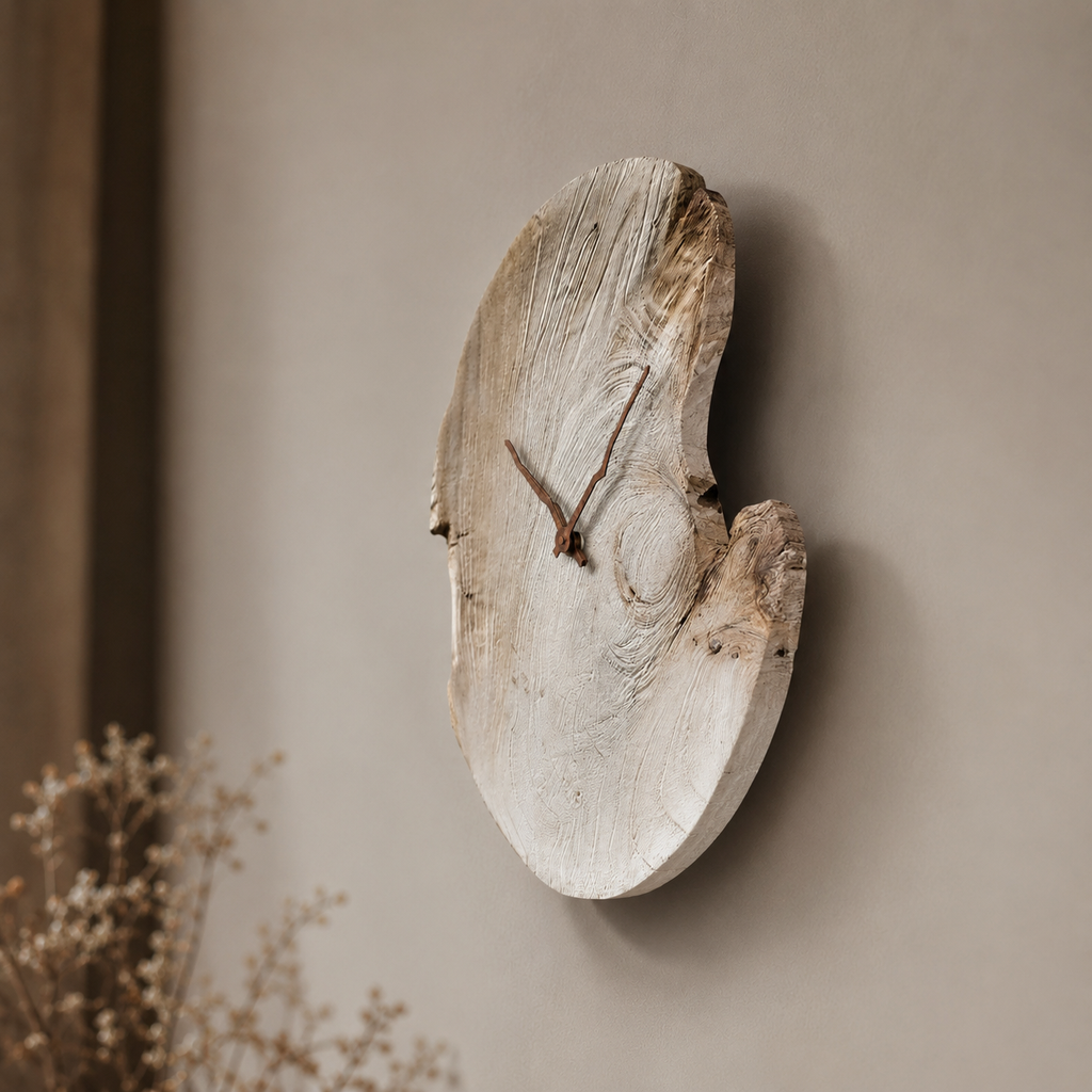 Horloge murale blanche design