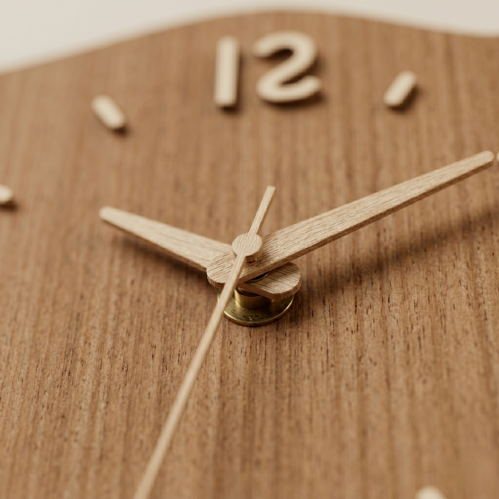 Horloge murale bois design